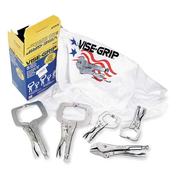 Irwin Locking Clamp Set,6",10",11",5 Pc. 74