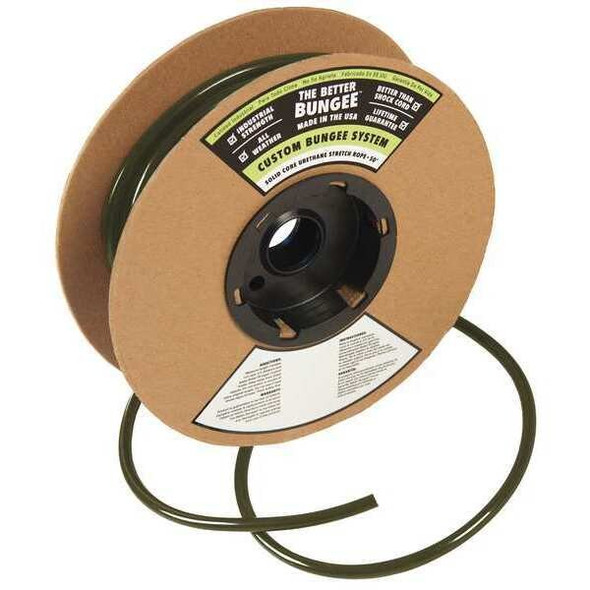 The Better Bungee Bungee Rope,Military Green,1/4 in. D BBR1/4MG