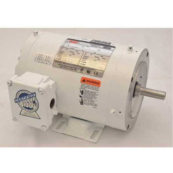 Dayton Washdown Motor,3 Ph,TENV,1/2 HP,1725 rpm 1TRZ3
