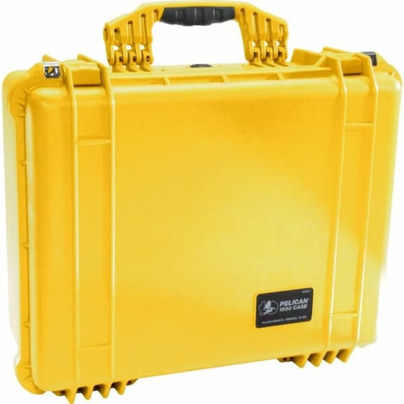 Pelican Yellow Protective Case, 20.6"L x 17.2"W x 8.4"D 1550NF
