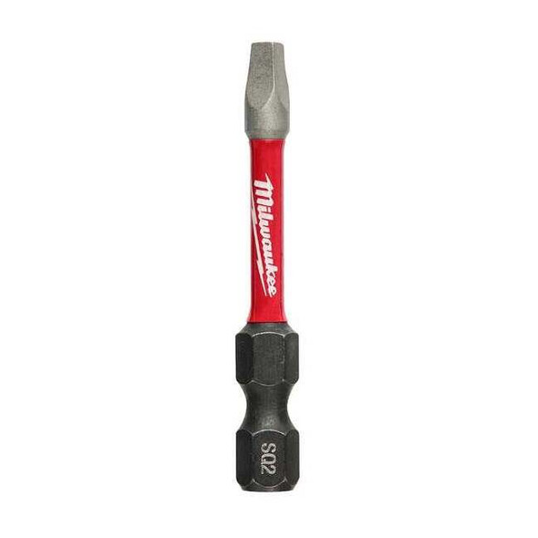 Milwaukee Tool SHOCKWAVE 2 in Impact Square Recess No. 2 Power Bit 48-32-4472
