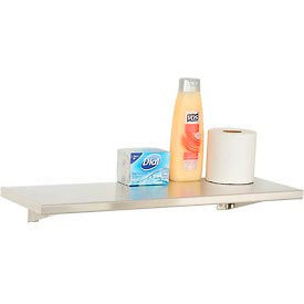 Bobrick Stainless Steel Shelf - 24""W x 8""D - B298x24