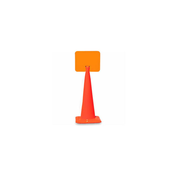 Snap-On Signs For Traffic Cones - 14""Wx10""H - Blank
