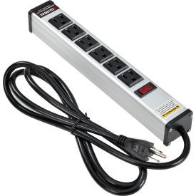 Global Industrial Power Strip 6 Outlets 15A 6' Cord