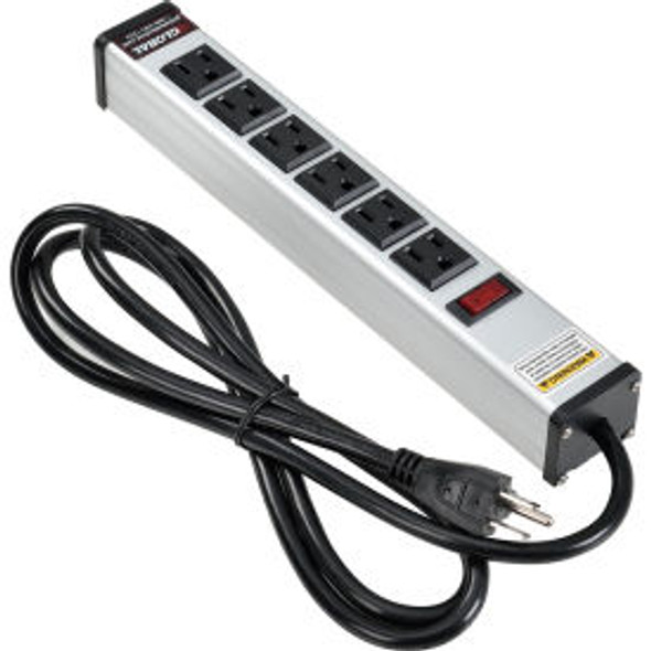Global Industrial Power Strip 6 Outlets 15A 6' Cord