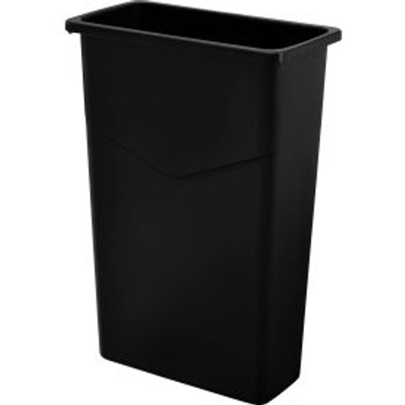 Global Industrial Slim Trash Can 23 Gallon Black