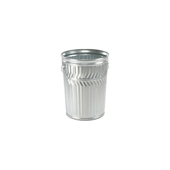 Witt Industries Outdoor Galvanized Steel Corrosion Resistant Trash Can 20 Gallon