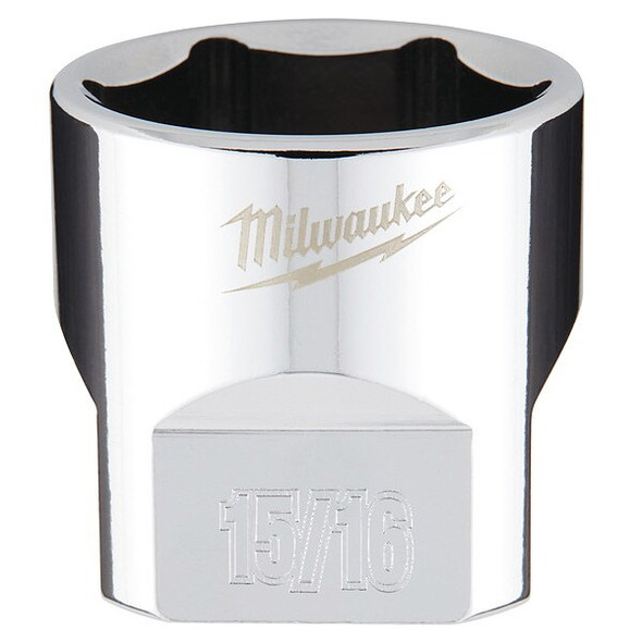 3/8 in. Drive 15/16 in. SAE 6-Point Socket with FOUR FLAT Sides