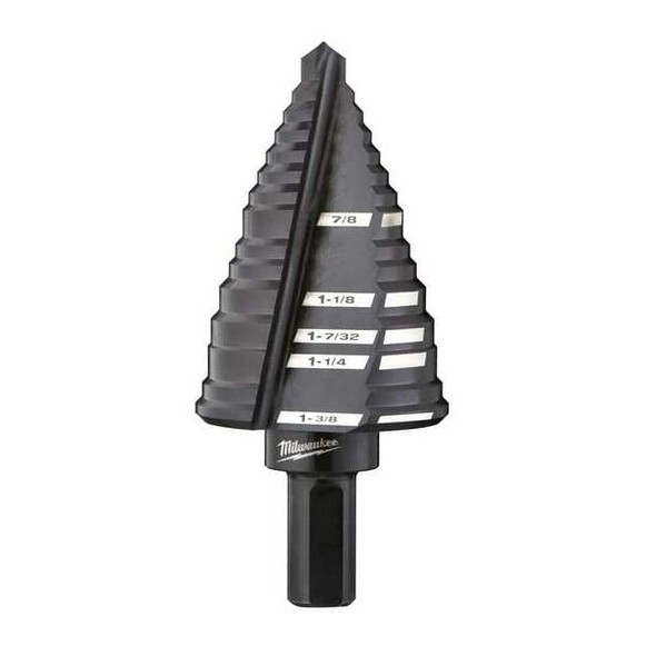 Milwaukee Tool No. 12 Step Drill Bit, 7/8" - 1-3/8" 48-89-9212