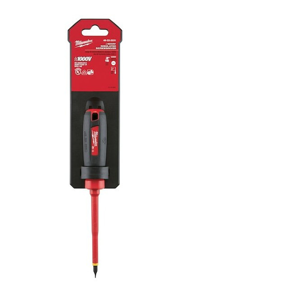 3/16 in. x 4 in. Cabinet 1000 Volt Insulated Screwdriver