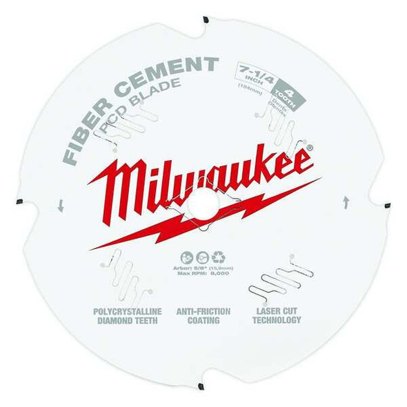 Milwaukee Tool 7-1/4" PCD/Fiber Cement Circular Saw Blade 48-40-7000