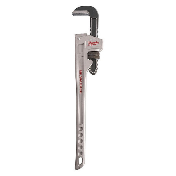 Milwaukee Tool 24 in Aluminum Pipe Wrench, 3 in Jaw Capacity 48-22-7224