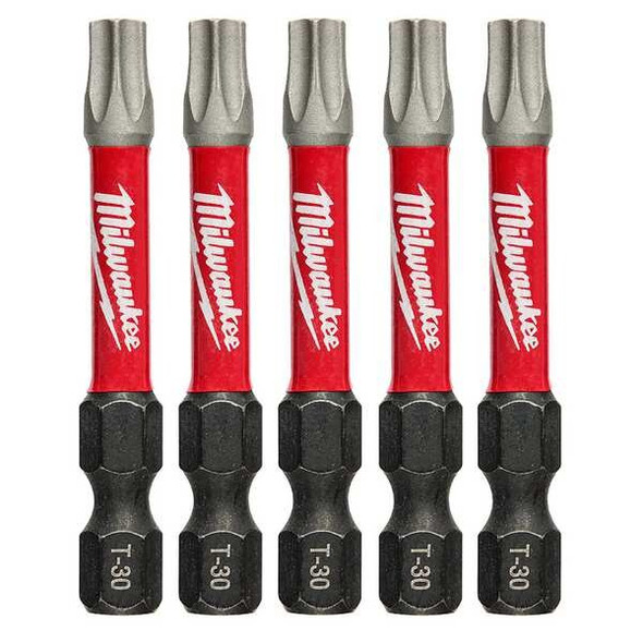 Milwaukee Tool 2 in. TORX T30 SHOCKWAVE Impact Duty Power Bit (5 pk) 48-32-4687