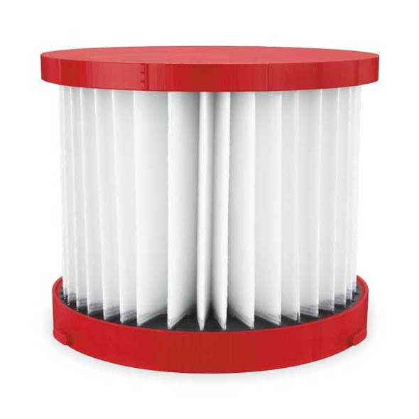 Cartridge Filter, Fits Milwaukee 0880-20 Vacuum Models, HEPA, Wet/Dry
