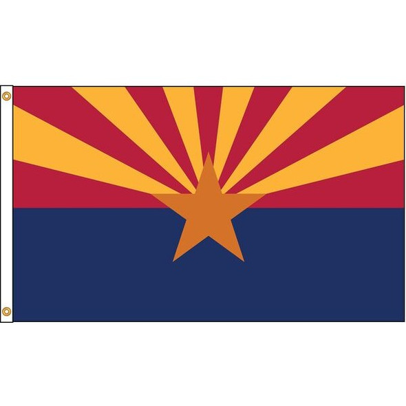 Annin Flagmakers Arizona Flag,5x8 Ft,Nylon 140280 Annin Flagmakers Arizona Flag,5x8 Ft,Nylon 140280