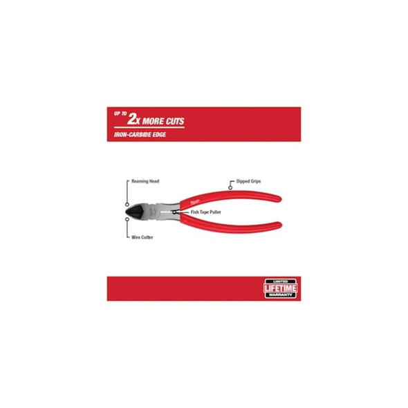 Milwaukee Tool 8" Diagonal Cutting Pliers 48-22-6508