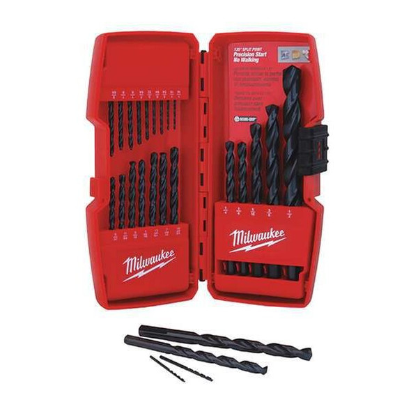Milwaukee Tool THUNDERBOLT Black Oxide Drill Bit Set - 21PC 48-89-2801