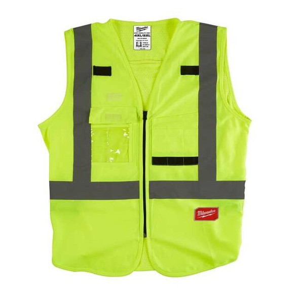 Class 2 High Visibility Yellow Safety Vest - 4XL/5XL (CSA)
