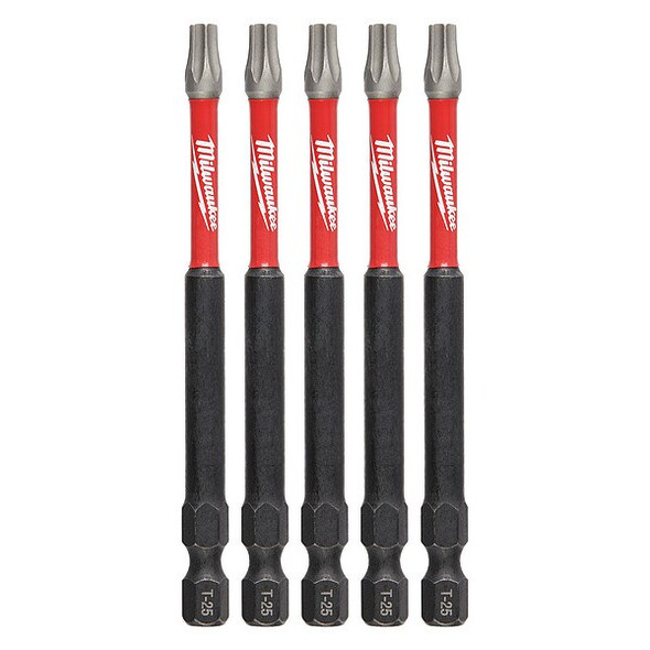 Milwaukee Tool DriverBit,L:3.5",BitSize:T25 48-32-4579