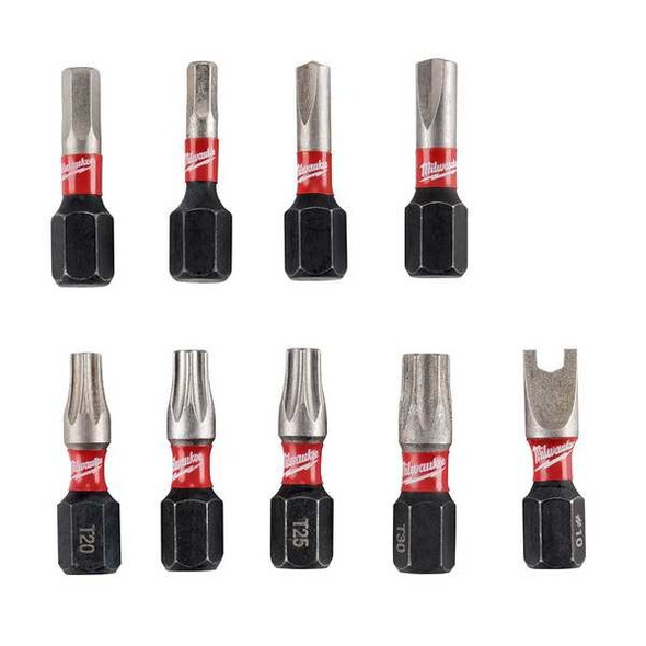 Milwaukee Tool SHOCKWAVE Impact  Security Insert Bit Set - 9PC 48-32-4620