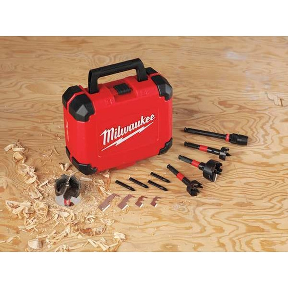 Milwaukee Tool Self Feed Drill Set,5pc,Carbon Steel 49-22-5100