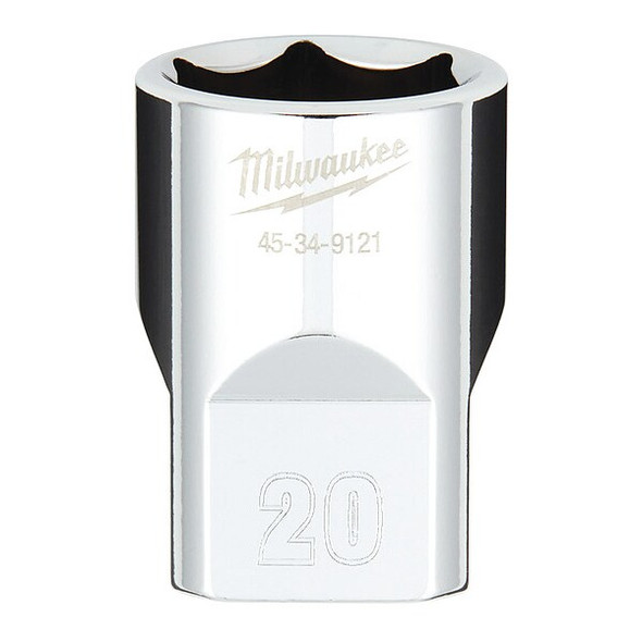 1/2 in. Drive 20mm Metric 6-Point Socket with FOUR FLAT Sides