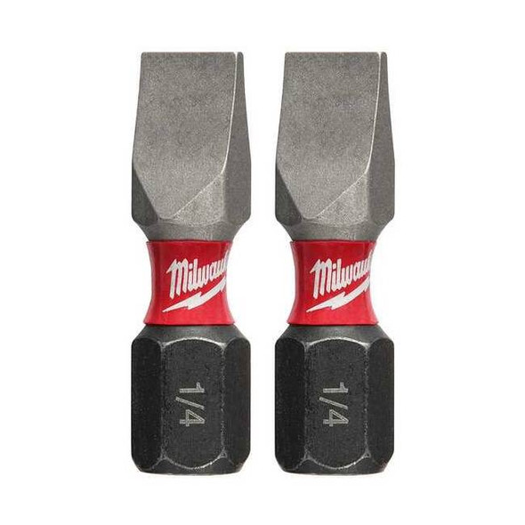 Milwaukee Tool Shockwave Impact Slotted 1/4" Insert Bits (2PK) 48-32-4418