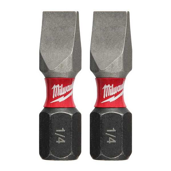 Milwaukee Tool Shockwave Impact Slotted 1/4" Insert Bits (2PK) 48-32-4418