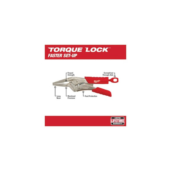 Milwaukee Tool 6 in Torque Lock Deluxe Cushion Grip Locking Plier 48-22-3406