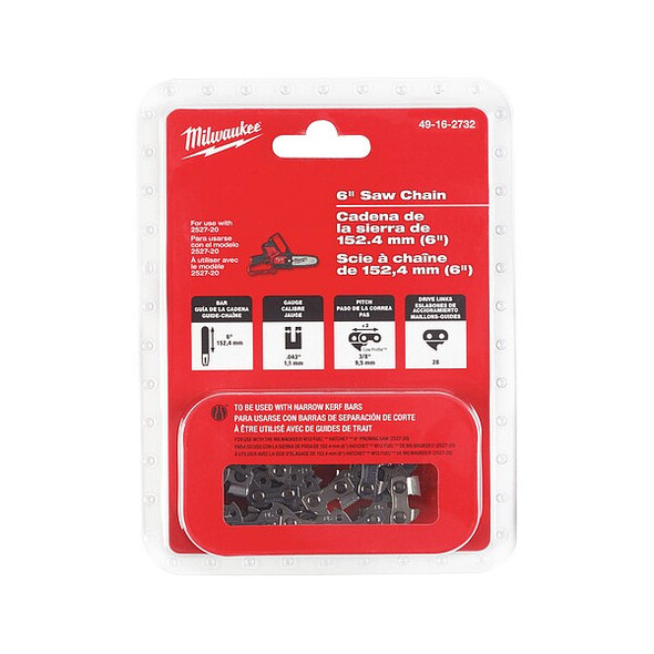 Milwaukee Tool 6 in. Replacement Chain for M12 HATCHET Pruning Saw 49-16-2732