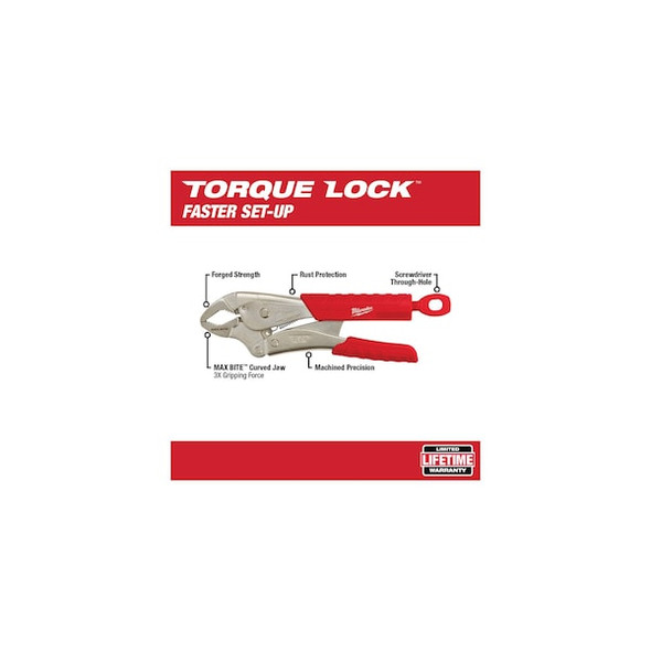 Milwaukee Tool 10 in Torque Lock Deluxe Cushion Grip Locking Plier 48-22-3710