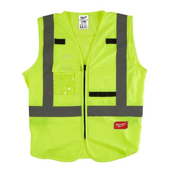 Milwaukee Tool Class 2 High Visibility Yellow Safety Vest - L/XL 48-73-5022