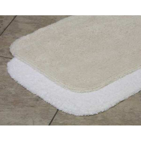 Lacey Mills Bath Rug,Elegance,24x36,28 oz.,White 08297STK