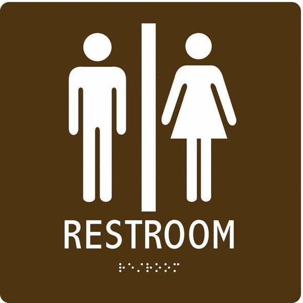 Condor RESTROOM, 8 in W x 8 in H, Square, Modified Acrylic, 486G63 486G63