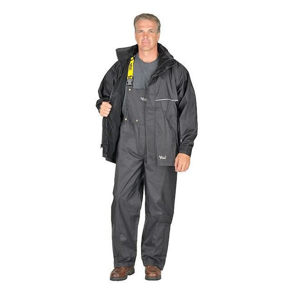 Viking Rain Jacket  Detachable Hood,Black,XL 3307J-XL