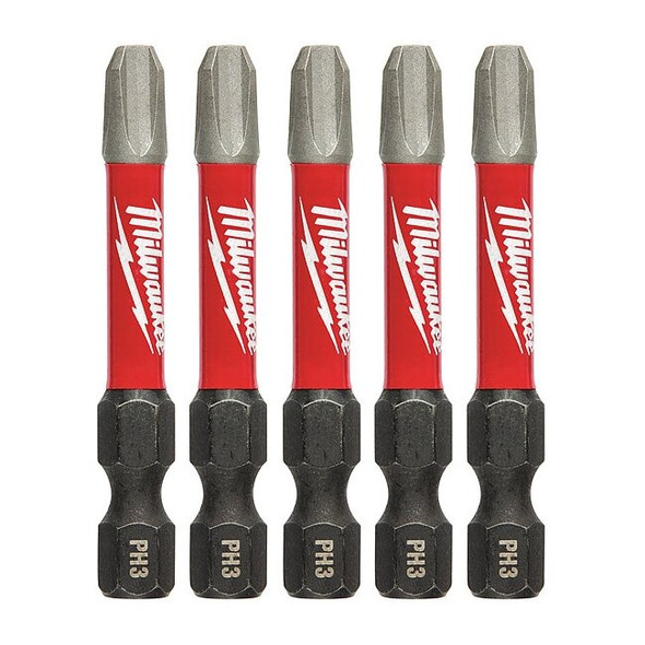 2 in. Phillips No 3 SHOCKWAVE Impact Duty Power Bit (5 pk)