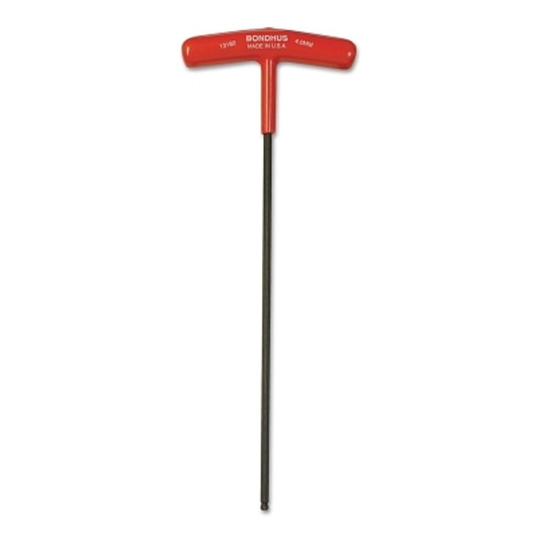Balldriver T-Handle Hex Keys, 4 mm, 8.7 in Long