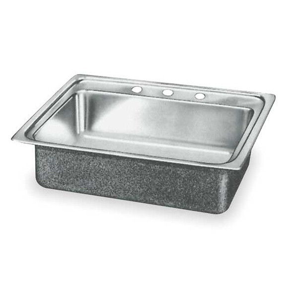 Elkay Bowl Drop-In Sink,22"x19.5"x7.625" LR22193