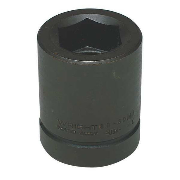 Wright Tool 1" Dr, 55mm Size, Metric Impact Socket, 6 Pts 88-55MM