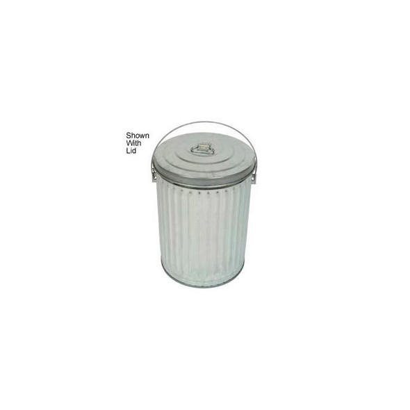 Witt Industries Outdoor Galvanized Steel Corrosion Resistant Trash Can 10 Gallon