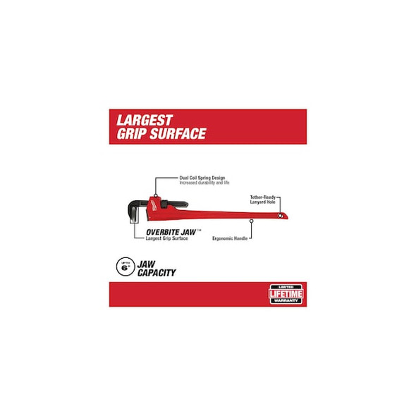 Milwaukee Tool 48" Steel Pipe Wrench 48-22-7148