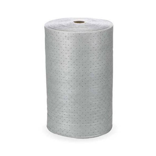 Sorbent Roll, 56 gal, 30 in x 150 ft, Universal, Gray, Polypropylene