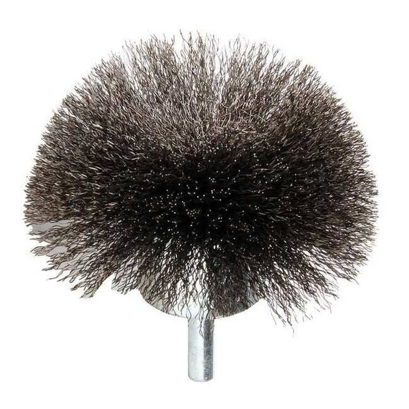 Weiler Flared End Wire Brush, Steel, 3", 16, 000 RPM 96140