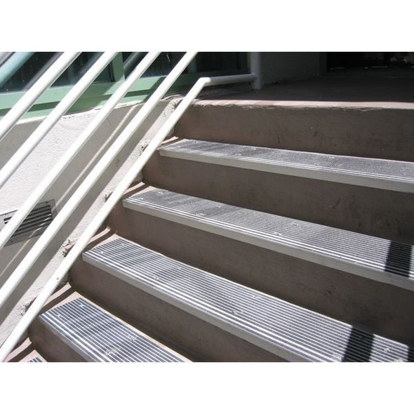 Wooster Products Stair Tread Cover Extruded Aluminum Black, 60 in W x 9/32" Thick 500BLA5