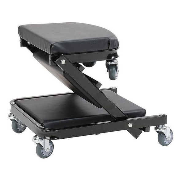 Westward Z Folding Creeper,40 In., 450 Lb. Cap. 46V237