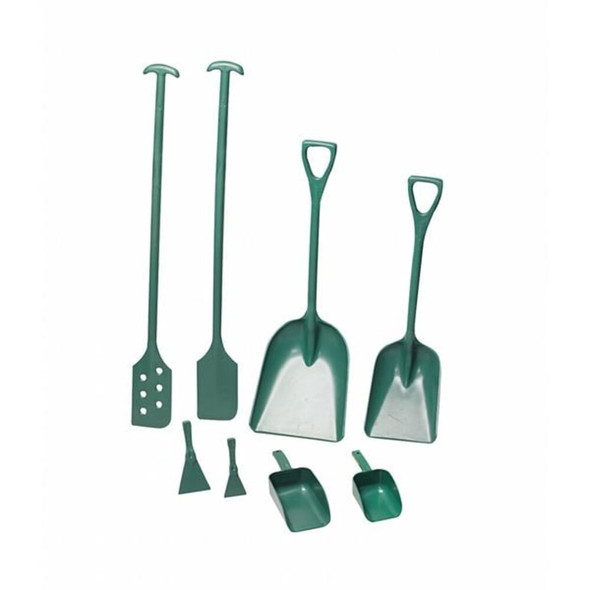 Hygienic Square Point Shovel, Polypropylene Blade, 37-1-2 in L, Blue  6981MD3