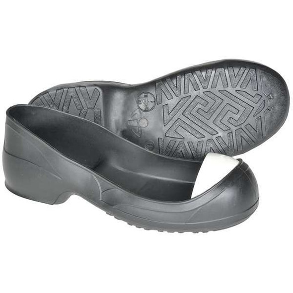 Turbotoe Steel Toe Cap, Overshoes, PVC, Black/White, Men's Size 6-7, Women's Size 8-9, S, 1 Pair