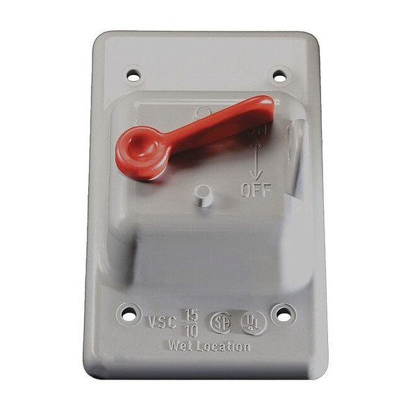 Cantex 1 -Gang Vertical Weatherproof Cover, 3" W, 1-1/4" H 5133330