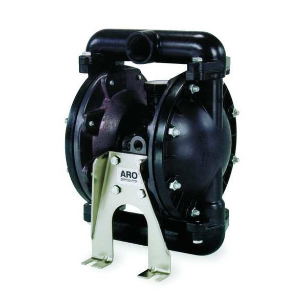 Aro Double Diaphragm Pump, Aluminum, Air Operated, Santoprene, 90 GPM 666150-3EB-C
