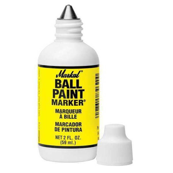 Markal Paint Marker, Permanent, Yellow 84621